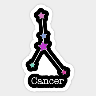 A Zodiac Sign Test Cancer Sticker